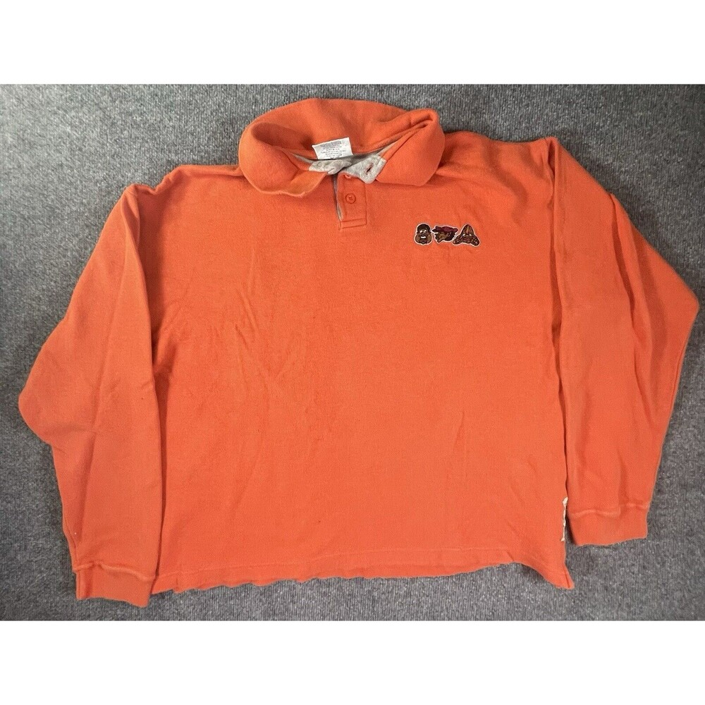 Vintage Fat Albert and the Gang Shirt Men XL Orange Platinum Fubu Embroidered